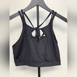 🔴Victoria's Secret Black Strappy Sports Bra